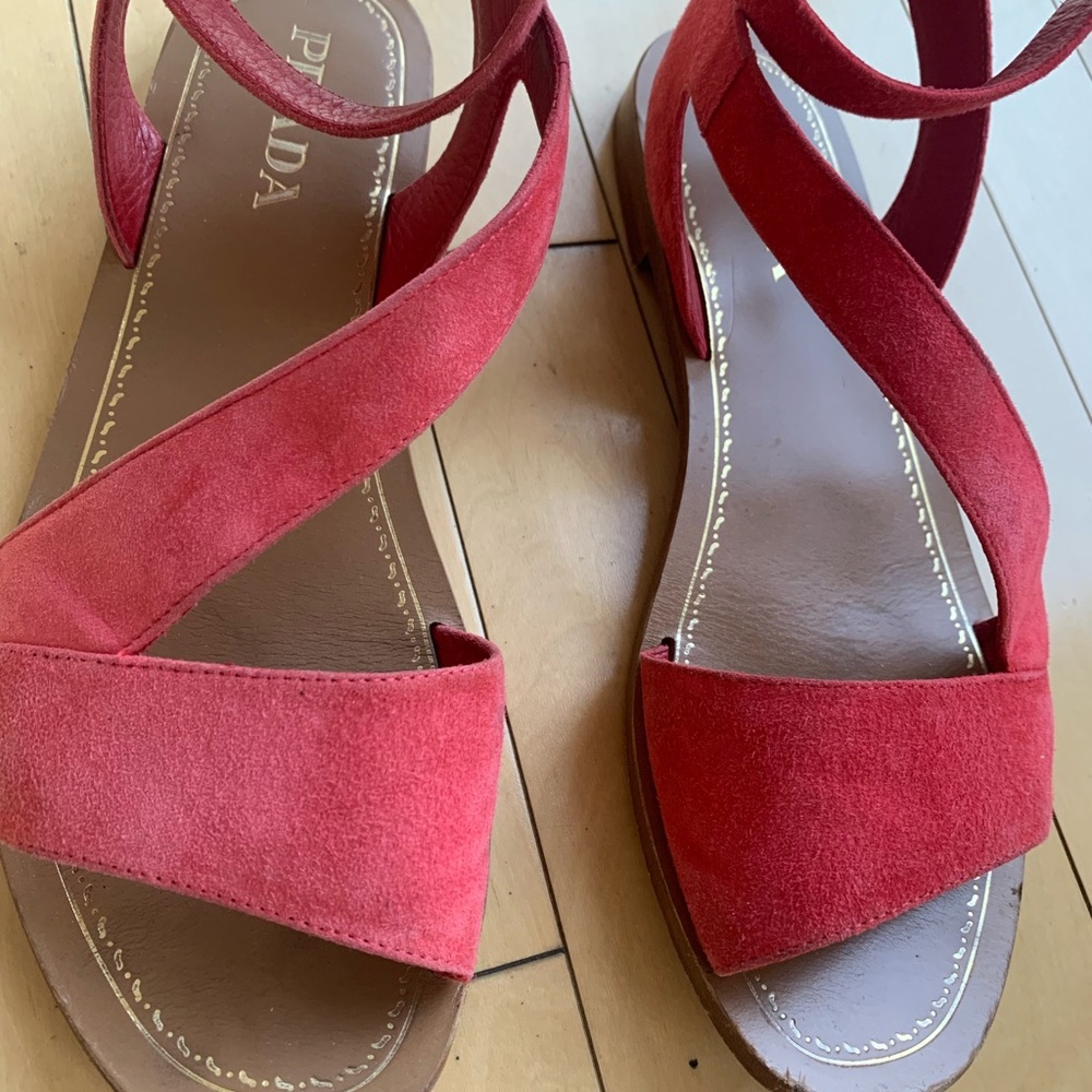 Prada Suede Gladiator Sandals